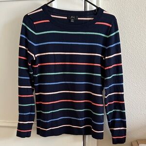 J. Crew Multicolor Striped Long Sleeve Tee